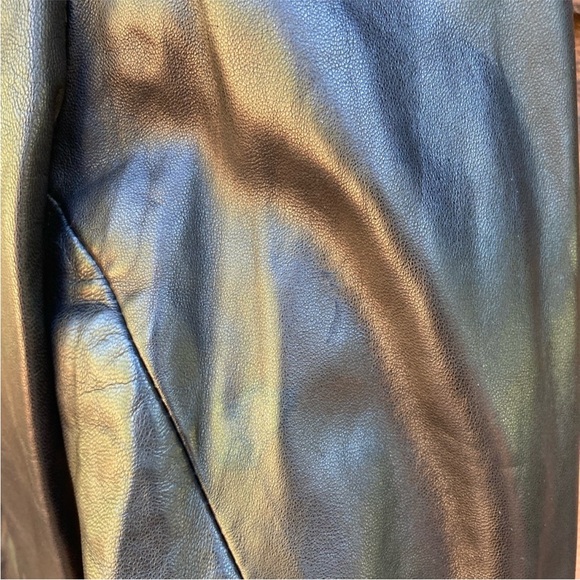 Vakko Elements Designer Vintage Black Leather Jacket - Picture 13 of 14